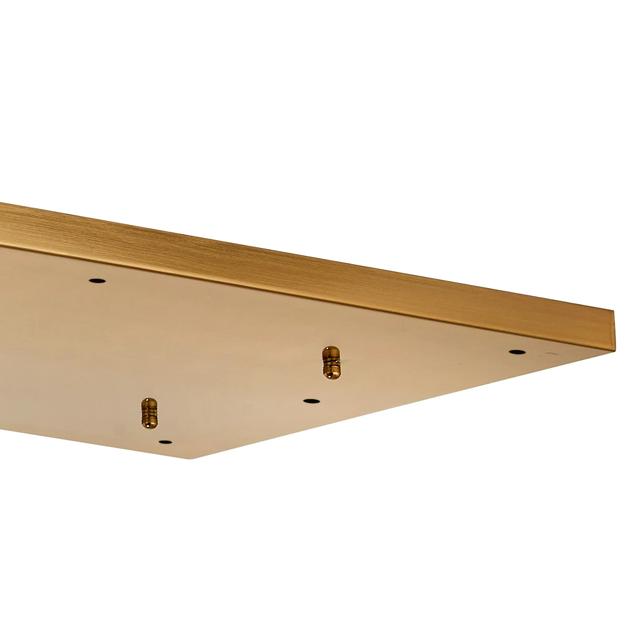 Hayes 12 Hole 1100mm x 400mm Linear Rectangle Ceiling Plate Brass D0889BR  Deco Hayes Brass